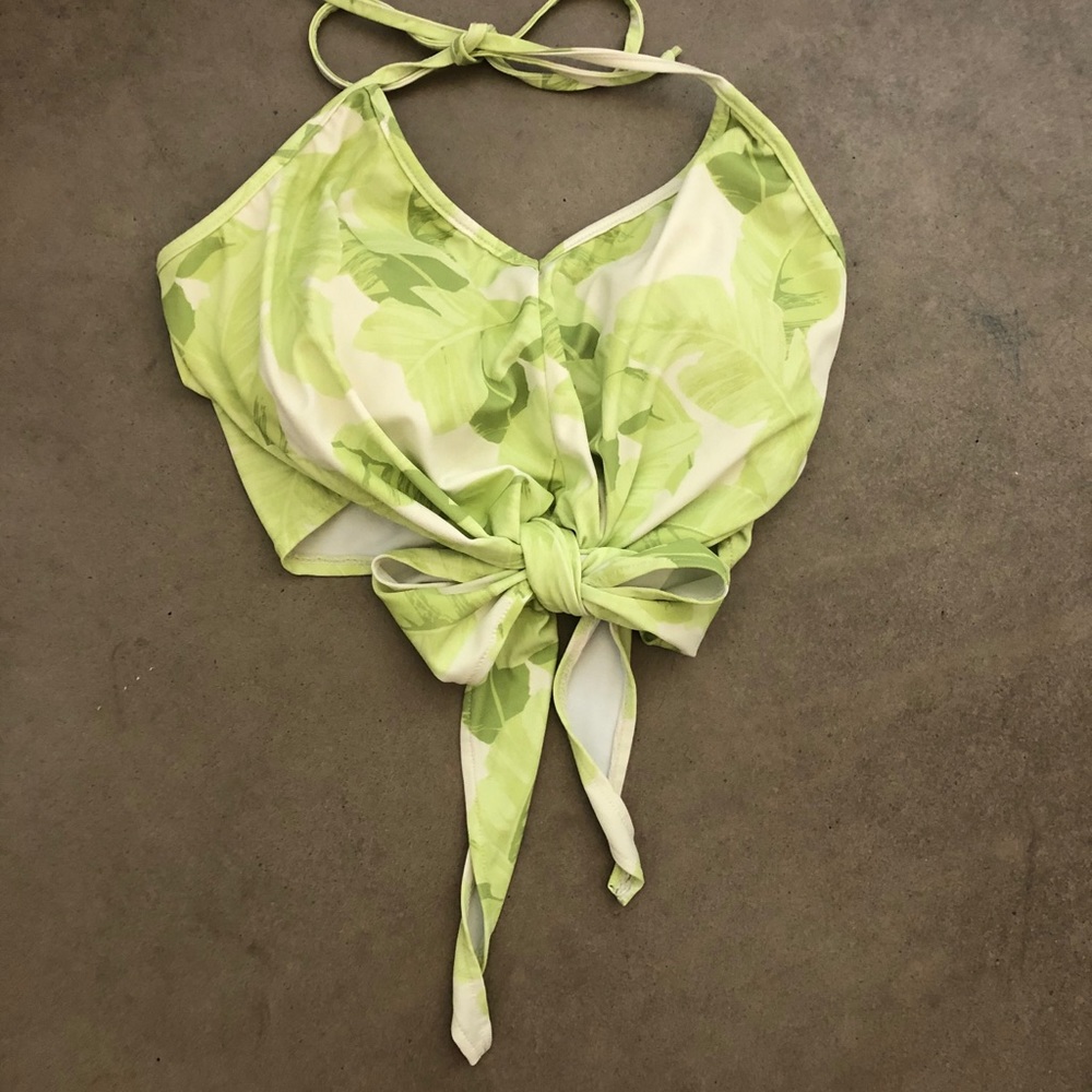 KJ Green Palms Tied Up Top
